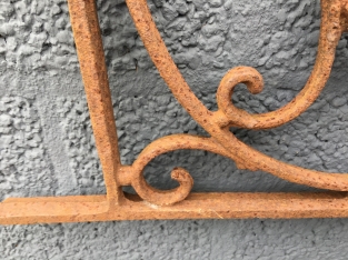 Balkon reling, raamrek, cast iron-rust.